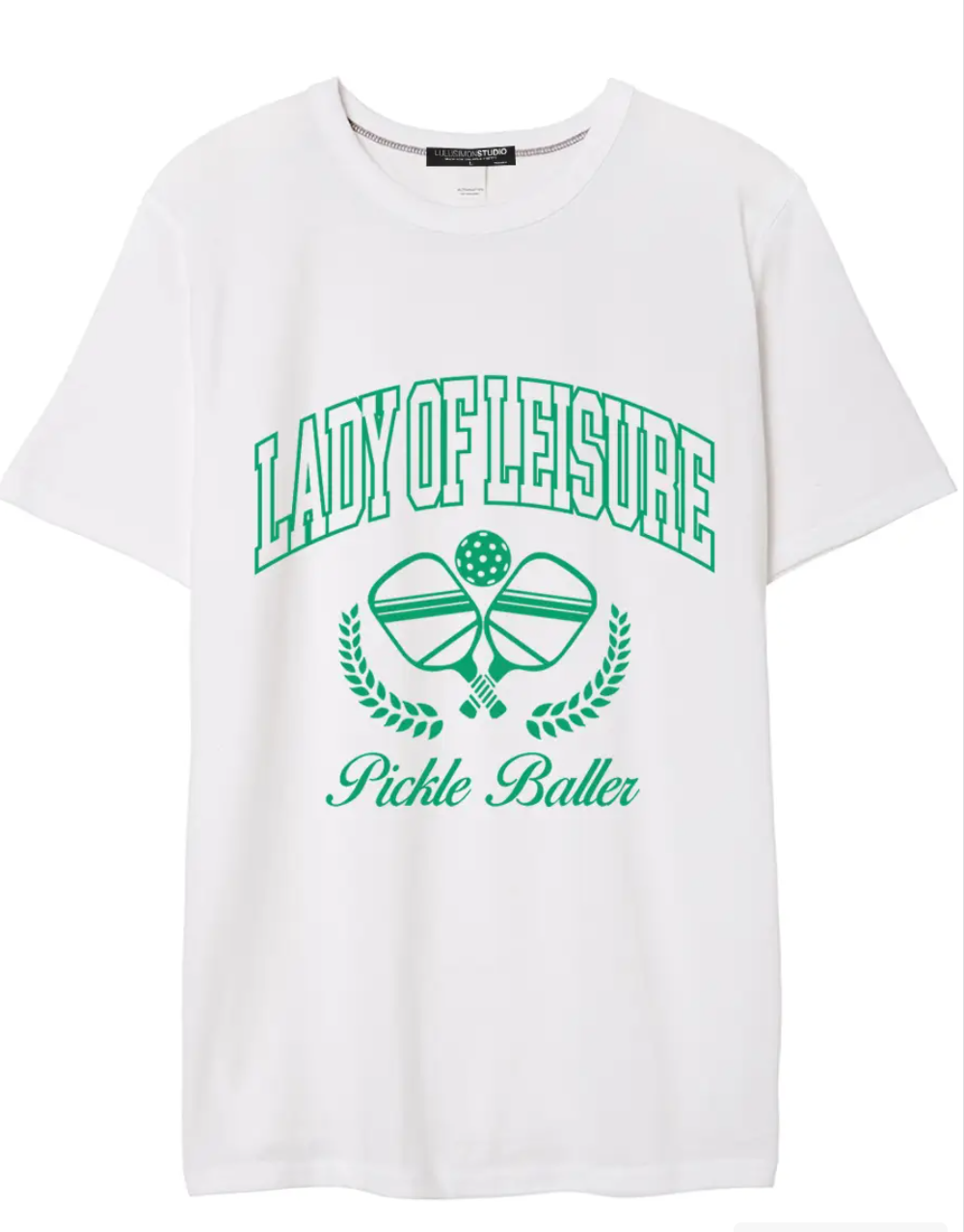 Lady of Leisure Pickle Baller Tee